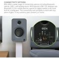 thumbnail image 5 of Kanto REN GREY Bluetooth Powered Bookshelf Speakers - Matte Grey Pair with Kanto ST28 28" Floor Speaker Pair of Stands with Black MDF Base (2024), 5 of 9