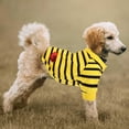 thumbnail image 3 of BRIGHTFUFU Camiseta de algodón de algodón transpirable Camiseta a rayas Camiseta de cachorro, 3 of 7