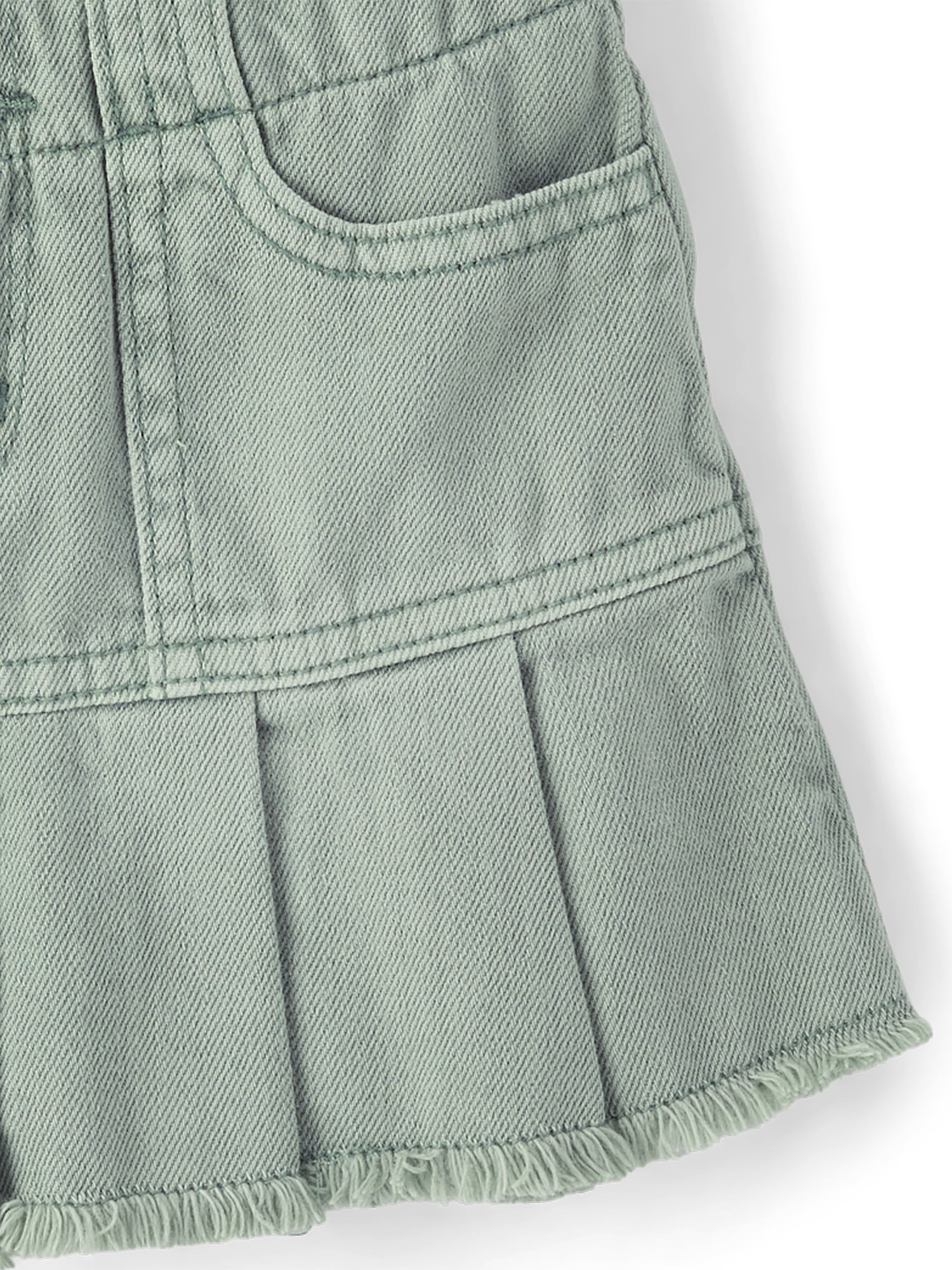 The Children's Place Girls Garment Dyed Pleated Denim Skort, Sizes 4-16