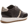 thumbnail image 3 of Geox D Tabelya A Women's Low Top Lace Up Casual Leather Sneakers In Black Size 8, 3 of 6