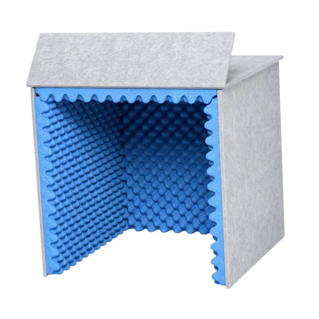 Insonorizada de Escritorio para Grabación Vocal, de Alto Rendimiento, Multiusos, con Absorbente de Voz, Portátil para Podcasts Y Grabaci Azul