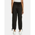 thumbnail image 3 of Time and Tru Women's Satin Jogger Mid Rise Pants, 27" Inseam, Sizes XS-XXXL, 3 of 5