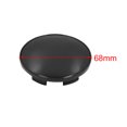 thumbnail image 2 of Unique Bargains 4pcs 68mm Dia 6 Lugs Car Tire Wheel Center Hub Cap Cover w Black Badge Sticker, 2 of 4