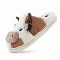 thumbnail image 5 of Cow Slippers for Women and Men, Fluffy Cute Cozy Cartoon Cow Cotton House Slipper Womens Cows Animal Preppy Funny Furry Bedroom Memory Foam Slippers for Women Indoor and Outdoor, 5 of 7