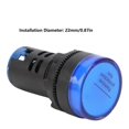 thumbnail image 3 of 10Pcs Blue LED Signal Light AD16?22DS High Brightness LED Indicator for EquipmentAC/DC12V, 3 of 5