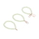 thumbnail image 5 of 3 pulseras de perlas brillantes y exquisitos procesos de pulido, hebras de cuentas de perlas para funda de teléfono móvil, llavero, bolsa H16 verde, 5 of 14