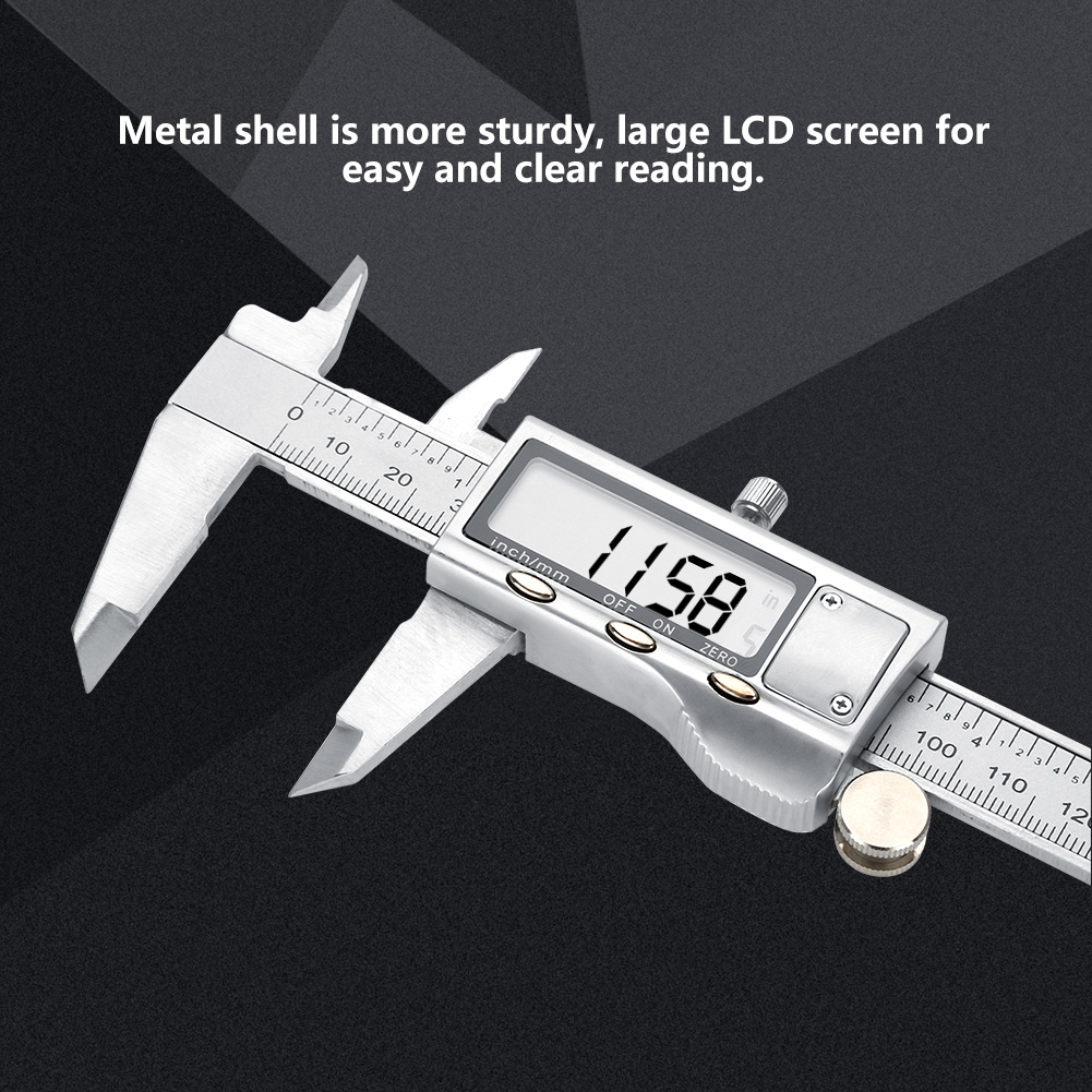 Vernier High Precision Digital LCD Caliper – 150mm / 6 Inch, Micrometer Accurate, New