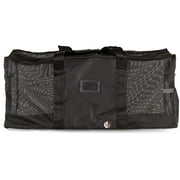 LINE2design Heavy Duty Firefighter Mesh Turnout Gear Bag - Black