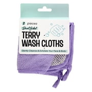 2pc Exfoliating Terry Wash Cloths