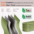 thumbnail image 4 of Annoell Galvanized Raised Garden Bed 6x2x1ft - 12" Tall Metal Planter Box for Outdoor Plants, Vegetable, Herb with Durable Steel & Rot Resistant, Small Flower Bed For Balcony and Patio - Sand Beige, 4 of 10