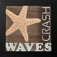 thumbnail image 2 of Gibbons, Lauren 12x12 Black Modern Framed Museum Art Print Titled - Waves Crash, 2 of 5