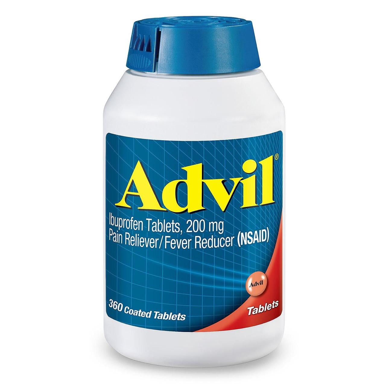 Advil Pain Reliever / Fever Reducer Coated Tablet, 200mg Ibuprofen (360