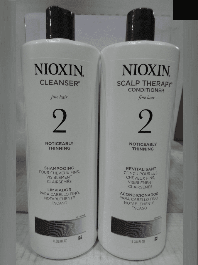 Nioxin System 2 Cleanser & Scalp Therapy Conditioner 33.8 Oz Set