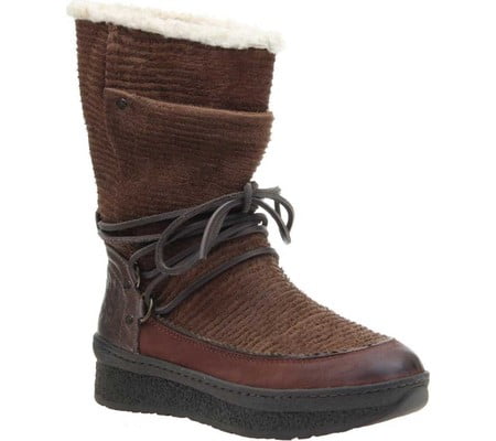 presting deconstructed boots