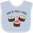 thumbnail image 3 of Inktastic Kawaii How I Roll Sushi Boys or Girls Baby Bib, 3 of 4