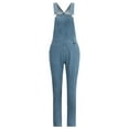 thumbnail image 2 of Orqqct Women Denim Straps Dungarees Jumpsuit Front Pocket Bib Overalls, 2 of 4