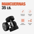thumbnail image 3 of Par De Mancuernas Redondas Altera  PAR-MBN Altera De Acero Y Forro De Neopreno 2 Pz De 35 Lb, 3 of 6