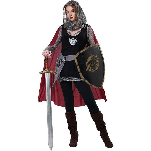 Renaissance Medieval Ladies Knight Women's Costume - Small