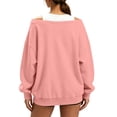 thumbnail image 5 of Tqcoqu Women's Off Shoulder Long Sleeve Sweatshirt, Oversized Drop Shoulder Loose Casual Pullover Tops for Fall, 5 of 10