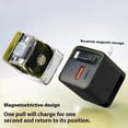 thumbnail image 3 of 80W Max Retractable Foldable Wall Charger Station With PD Fast Charging For Laptop Includes USB C And USB Ports Portable Power Hub, 3 of 3