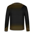 thumbnail image 4 of GA WEIHUA Fall Deals, Men's Long Sleeve Tees Striped Gradient Color Block Shirts Vintage 3D Printed Shirt Funny Round Neck Graphic Streetwear Tees Top(Yellow,M), 4 of 5