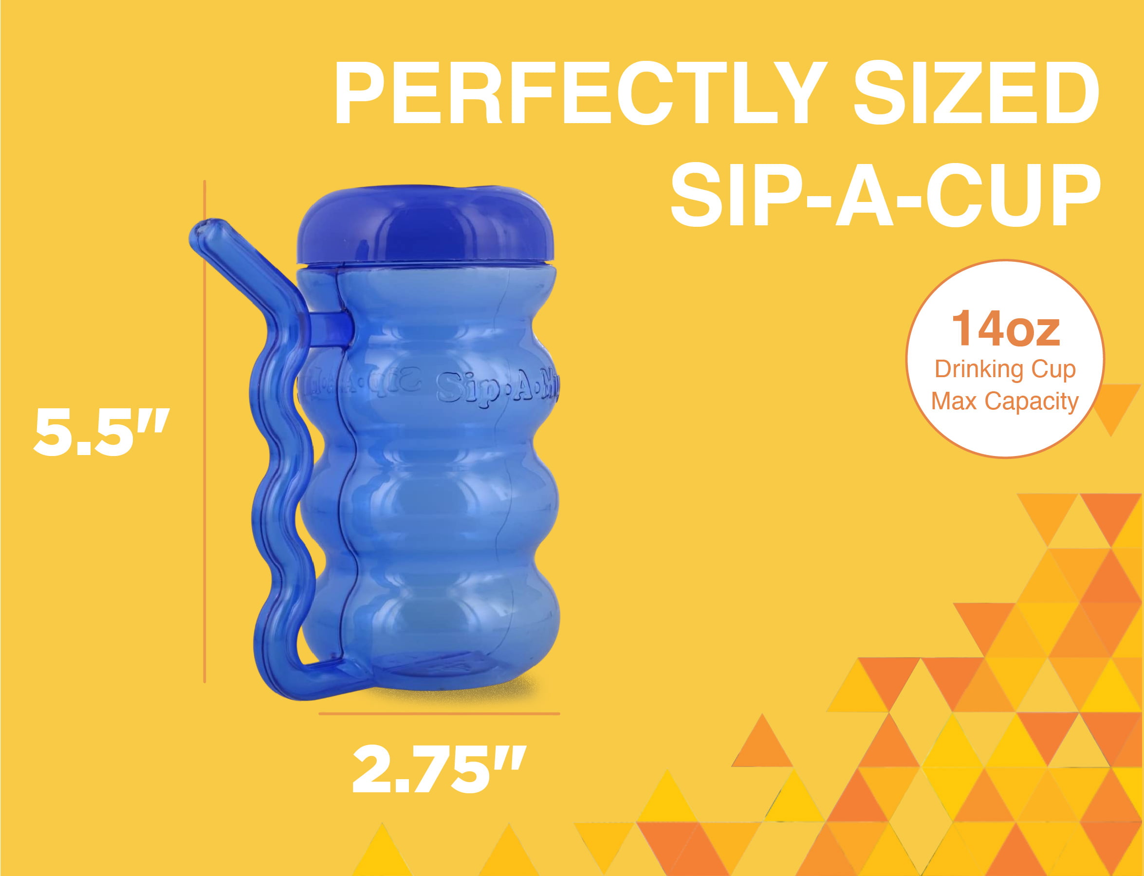 Arrow Plastics Sip-A-Mug, Assorted Colors - 2 Count,14 ounces:  Coffee Cups & Mugs