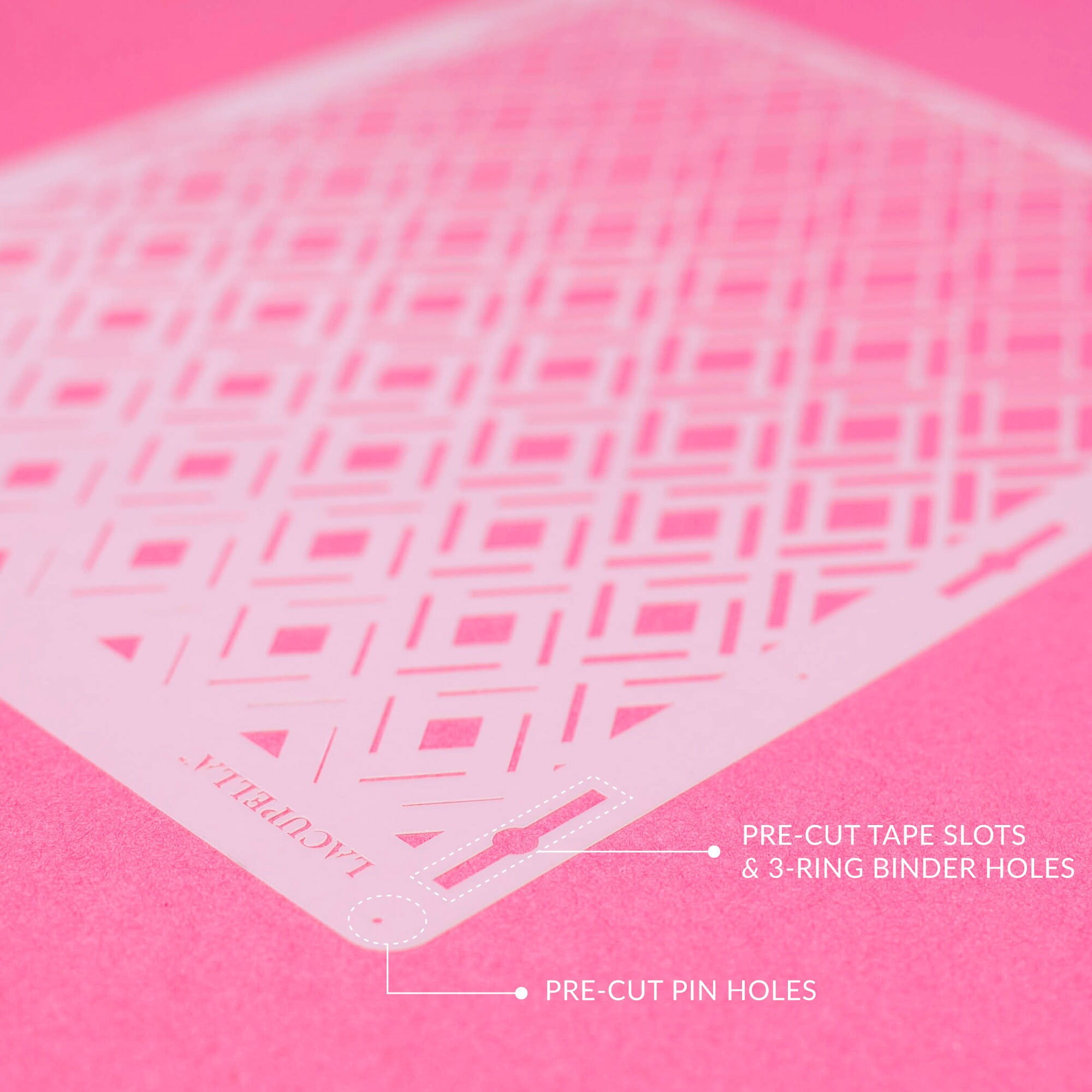 Lacupella Alphabet Pattern Stencil TULIS