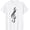 Black and White, variant on Treble Clef Piano Keys Graphic T-Shirt Music Lover Artistic Musician Apparel for Men Women Short Sleeve Cotton Tee Black and White Minimalist Design
