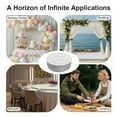thumbnail image 4 of Miumaeov 50PCS Clear Charger Plates Bulk,12.99Inch Stackable Plastic Round Dinner Plate,Decorative Charger Service for Home Birthday Wedding Party Events Table Decor, 4 of 13