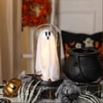 thumbnail image 6 of Orangide Halloween Ghost Cloche Night Light Fabric Ghost Lamp with Glass Dome for Mantel Shelf Spooky Party and Home Decor Ornament, 6 of 6