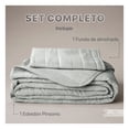 thumbnail image 3 of Edredón Ligero Real Textil + 1 Funda de Almohada, Juego de Colcha Individual, Color Gris Claro, 3 of 9