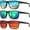 (3 Pack) Ice Blue/Green/Red, variant on Polarized Sunglasses for Men, Lightweight Sun Glasses with UV Protection for Driving Fishing Golf