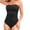 Black, variant on FAOWME Women's Summer Two Piece Swimsuit Solid Color Strapless Tankini With Bottoms Comfortable Stylish Swimwear Sets For Pool Beach,Black,L