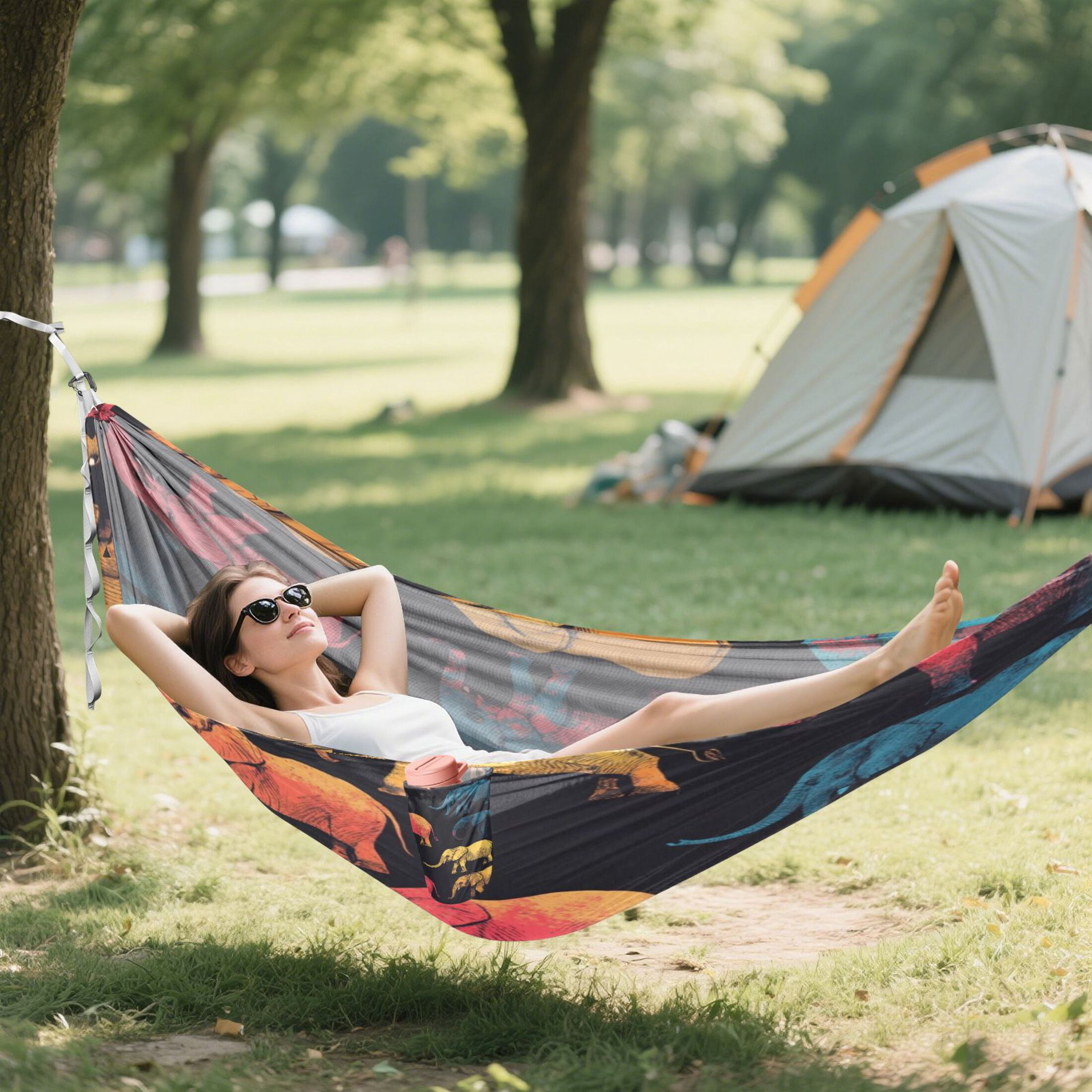 Hammock Camping Hammock Nylon Portable Hammock Travel Camping Hammock Cool Elephant