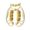 thumbnail image 2 of Tachiuwa Rouleau de Massage pour les Jambes Rouleau à 18 Points pour Équipement de Musculation Physique Jaune, 2 of 9