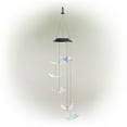 thumbnail image 3 of Alpine Corporation 5" x 27" Solar-Powered Color Changing LED Butterfly Windchime, 3 of 14