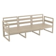 thumbnail image 6 of Luxury Commercial Living 79" Taupe Brown Outdoor Patio Sofa with Sunbrella Cushion, 6 of 9