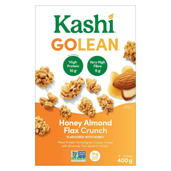 Céréales Kashi GOLEAN Croquant Miel, amandes et graines de lin, 400 g 400 g
