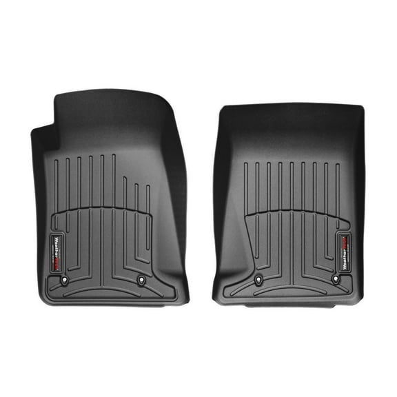 WeatherTech Custom Fit FloorLiners compatible with 2011-2015 Chevrolet Camaro - 1st Row (Driver & Passenger), Black