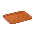 thumbnail image 2 of Seyotauo Imitation Wood Serving Tray, Small Trays for Storage, Rectangle Wooden Plates for Serving Food, Tea and Coffee, Decorative Vanity Tray for Bathroom, Tray for Kitchen Counter, 2 of 6