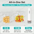 thumbnail image 2 of BoxLegend Vacuum Sealer, Powerful Handheld Vacuum Sealer Machine for Food with 30 Reusable Vacuum Sealer Bags, 2 of 9