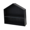 thumbnail image 3 of deevoka Shadow Box Display Shelf 2 Layer Wood Figure Holder Rack for Kitchen Counter black, 3 of 7
