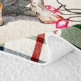 thumbnail image 5 of Manfei Christmas Classic Snowman Quilt King,Shabby-Chic Gift King Coverlet Set,3-Piece,1 Bedspread and 2 Pillowcases, 5 of 7