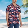 thumbnail image 5 of Daiia Elephants Hawaiian Shirt for Men Gentle Cotton Regular Short Sleeve Casual-Medium, 5 of 9