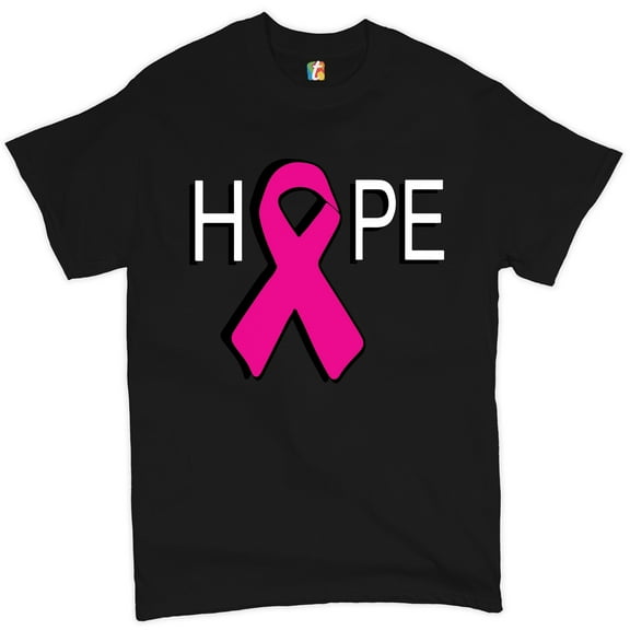 Tee Hunt Hope Breast Cancer Awareness Ribbon T-Shirt
