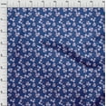 thumbnail image 4 of oneOone Cotton Poplin Medium Blue Fabric Kids Floral Quilting Supplies Print Sewing Fabric By The Yard 42 Inch Wide, 4 of 4