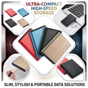 16TB Portable External USB 3.0 Hard Drive, Slim Memory Expansion Device for Storage and Backup, Compatible with PC and Laptop Computers,Brown