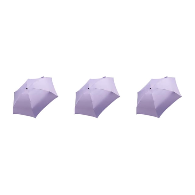 VONKY Windproof Sun Umbrella With Rainproof For Weather Protection Lightweight And Portable Folding Sun Umbrellas purple 3Set