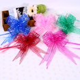 thumbnail image 2 of Cintas de lazo de tracción de Navidad, decoración de nudo de coche de boda de Año Nuevo para árbol de Navidad, Caja de Regalos, lazos de envoltura, lazos de cinta artesanales, 10 piezas, 2 of 4
