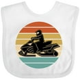 thumbnail image 3 of Inktastic Snowmobile Retro Sunset Boys or Girls Baby Bib, 3 of 4